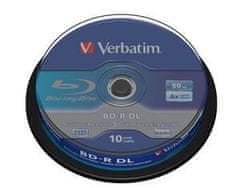 VERBATIM BD-R DL 50 GB, 6x, spindle 10 ks