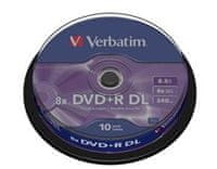 VERBATIM DVD+R DL AZO 8,5 GB, 8x, spindle 10 ks