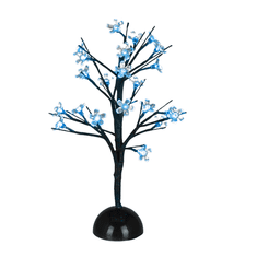 ACA Lightning LED dekoračná stromček 45 cm na batérie 3xAA, modrá farba, 25 LED, IP20