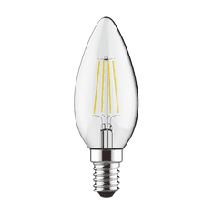 Diolamp Retro LED Filament žiarovka Candle Clear 5W/230V/E14/2700K/440Lm/300°/Step Dim