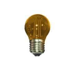 Diolamp LED Decor Filament farebná žiarovka P45 4W/230V/E27/Orange/390Lm/360°, oranžová