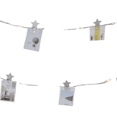 ACA Lightning LED dekoračná girlanda - Kolíčky s hviezdičkami, teplá biela farba, 3xAA, 270 cm