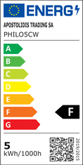 ACA Lightning LED lineárne svietidlo PHILO 5W/230V/6000K/410Lm/180°/IP44/300mm