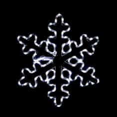 ACA Lightning LED vianočné snehová vločka do okna 96 LED/17W/230V/IP44, studená biela