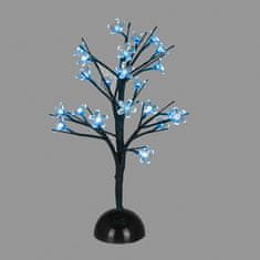 ACA Lightning LED dekoračná stromček 45 cm na batérie 3xAA, modrá farba, 25 LED, IP20