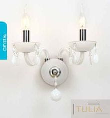 ACA Krištáľové nástenné svietidlo TULIA max. 2x40W/E14/230V/IP20