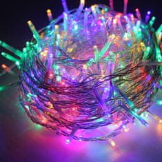 ACA Lightning LED vianočné svetelná reťaz, 3x15m, RGB farba, IP44, 8 funkciou, 300 LED