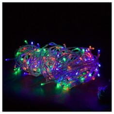 ACA Lightning LED vianočné svetelná reťaz, 3x15m, RGB farba, IP44, 8 funkciou, 300 LED