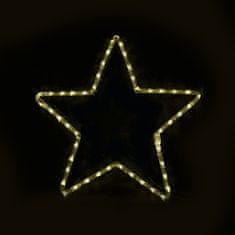ACA Lightning LED vianočné hviezda do okna 48 LED/230V/IP20/30cm, žltá farba