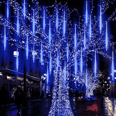 ACA Lightning LED vianočné záves Cencúle, 12,4m, studená biela, IP44, 240 LED