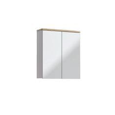 Kúpeľňové zrkadlo BALI WHITE 840 - biela/biely vysoký lesk