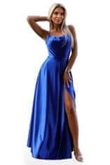 Numoco Dámske šaty 547-2 PERLA, kráľovská modrá, XS