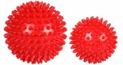 Merco Multipack 12ks Massage Ball masážna lopta červená, 7,5 cm