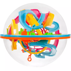 Iso Trade 3D lopta Labyrint so 138 prekážkami, priehľadná, priemer 18 cm