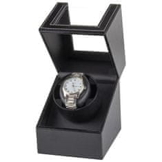 Flor de Cristal Flamenco Mystique Automatický rotor hodiniek PD118, čierna ekokoža, 12x13x16 cm