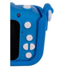 Kruzzel Detský digitálny fotoaparát AC22295, modrý, Full HD, s 32GB kartou a zabudovanými hrami