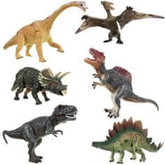 Kruzzel Pohyblivé figúrky dinosaurov, 6 ks, plast, výška 7 cm