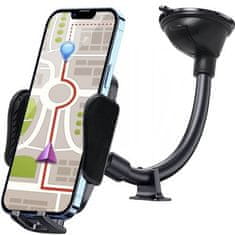 Xtrobb Držiak telefónu do auta, čierny, ABS/silikagél/PC, 12,3 cm x 5,3 -10,5 cm