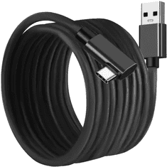 Izoxis Dlhý kábel USB-A 3.2 na USB typu C, 5 metrov, kovová konštrukcia s nylonovým opletením, rýchlosť prenosu dát 5 Gbit/s