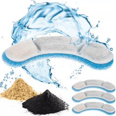 Purlov Vodný filter pre psy a mačky, 4-vrstvový, modro-biely, rozmery 11,4 x 3 x 1,3 cm - balenie 4 ks