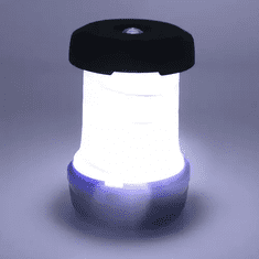 Trizand Multifunkčná turistická lampa 2v1, modrá, ABS + železo + nylon + PS + akryl, 13x8 cm