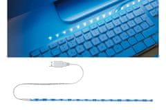 Paulmann Paulmann USB LED-pásik modrá 30cm biela kov plast P 70456 70456