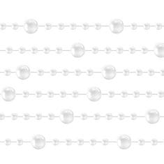 Ruhhy Vianočná girlanda na stromček - perleťovo biela perlová girlanda, 5 metrov