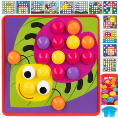 Kruzzel Vzdelávacia mozaika pre deti, viacfarebná, plast, 25,5 x 25,5 x 4 cm