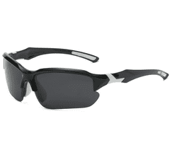 Camerazar Pánske športové slnečné okuliare s polarizáciou, čierne, plastové