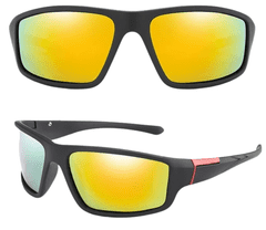 Camerazar Univerzálne športové polarizačné zrkadlové okuliare , ľahké, čierne, s technológiou UV ochrany