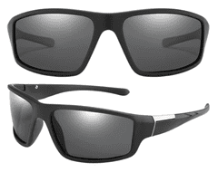 Camerazar Polarizačné športové okuliare pre mužov, ľahké, čierne, s UV ochranou