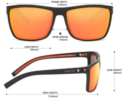 Camerazar Univerzálne športové polarizačné slnečné okuliare v štýle nerdov pre mužov, zrkadlové
