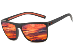 Camerazar Univerzálne športové polarizačné slnečné okuliare v štýle nerdov pre mužov, zrkadlové