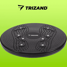 Trizand Multifunkčný Twister 22186, čierny, priemer 24,5 cm, nosnosť 90 kg