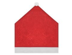 Iso Trade Vianočný poťah na stoličky Santa Claus a obrus, červený a biely, netkaný, 60/50 cm