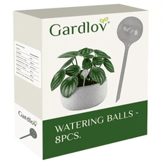 Gardlov Zalievacie gule pre rastliny, 8 ks, PVC, objem 280 ml, priehľadné