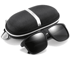 Camerazar Polarizačné slnečné okuliare Classic v čiernej farbe, unisex, vintage štýl