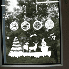 Ruhhy Vianočné nálepky na okno, PVC, 34 cm, 90g