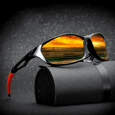 Camerazar Univerzálne športové polarizačné okuliare pre vodičov s červenými zrkadlami