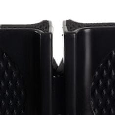 Trizand Dvojfázová brúska na prežitie s reťazou, čierna, materiál: PP/kov/keramika/guma, 7,6x5,8x2,4 cm