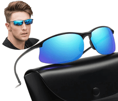 Camerazar Univerzálne modré polarizačné športové zrkadlové okuliare
