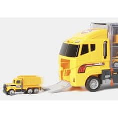 Kruzzel TIR truck set so 6 nákladnými autami, viacfarebný, plast, 36x15x9,5 cm