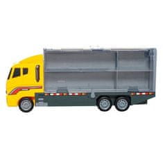 Kruzzel TIR truck set so 6 nákladnými autami, viacfarebný, plast, 36x15x9,5 cm