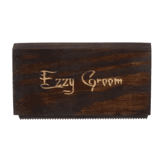 EzzyGroom Ezzy Groom kefa na hrubé vlasy, kov/drevo, 10 x 5,5 x 2 cm