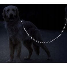 Purlov Reflexné výcvikové vodítko pre veľkého psa, 5 m, polypropylén, čierne