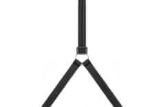 Iso Trade Sada erotických pút s nastaviteľnou dĺžkou, čierna, max. dĺžka 155 cm