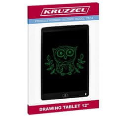 Kruzzel Kresliaci tablet 12", čierny, ultratenký so zámkom obrazovky a ochranou životného prostredia