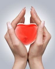 Malatec Opakovane použiteľný ohrievač rúk v tvare srdca, bezpečný proces kryštalizácie soli, teplota 50-60 stupňov