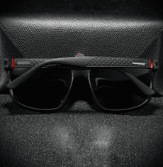 Camerazar Vintage polarizačné zrkadlové slnečné okuliare Nerdy, unisex, čierne