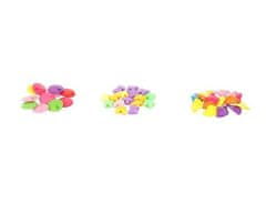 Flor de Cristal značka niezdefiniowana Sada na výrobu náramkov s farebnými korálkami rôznych tvarov, vrátane organizéra a šnúry, rozmery 2,5/27/15 cm